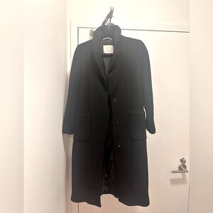 Aritzia Wilfred Black Belted Coat in XS